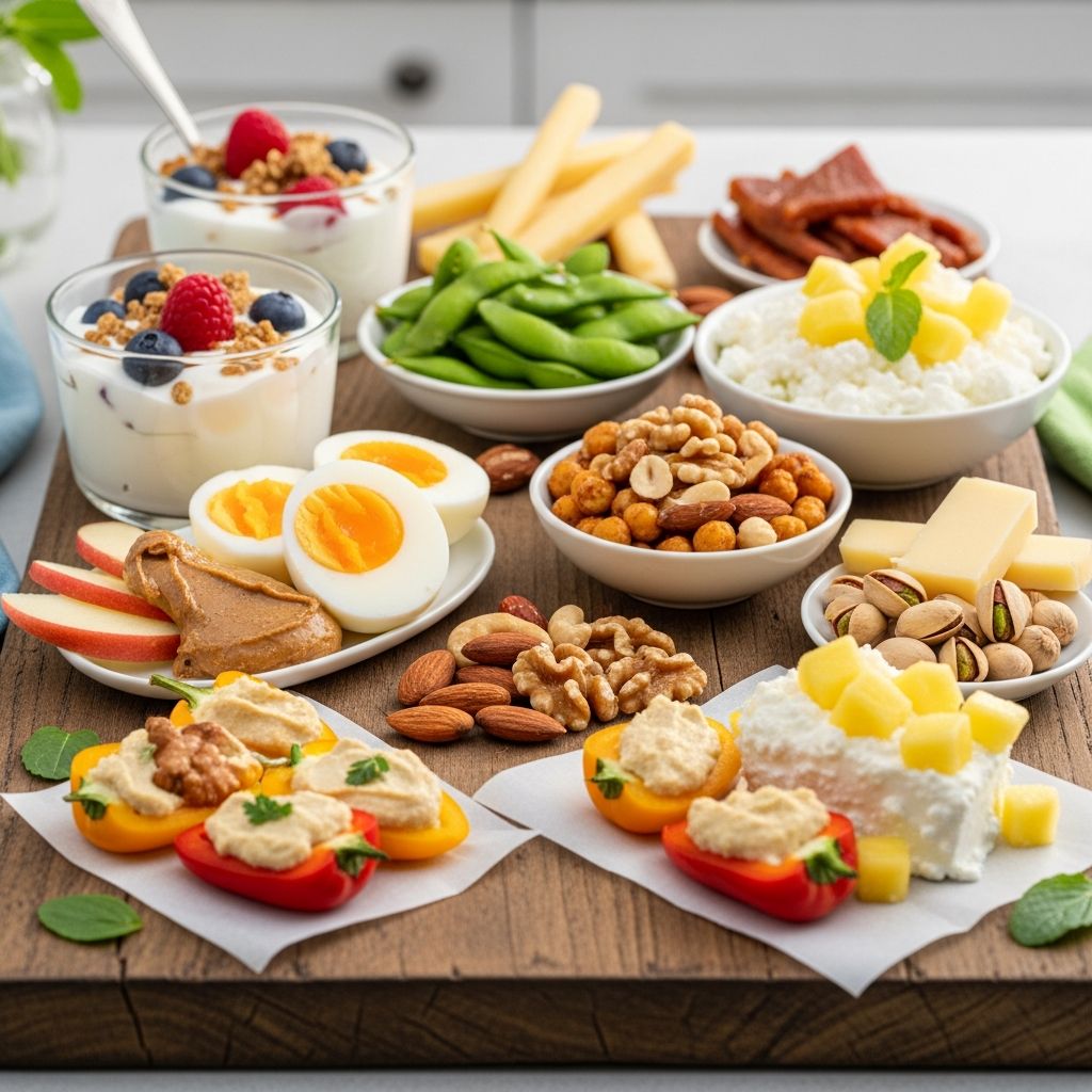 Boost gut health and stay full with these 20 dietitian-approved high-protein snacks packed with fiber and probiotics.