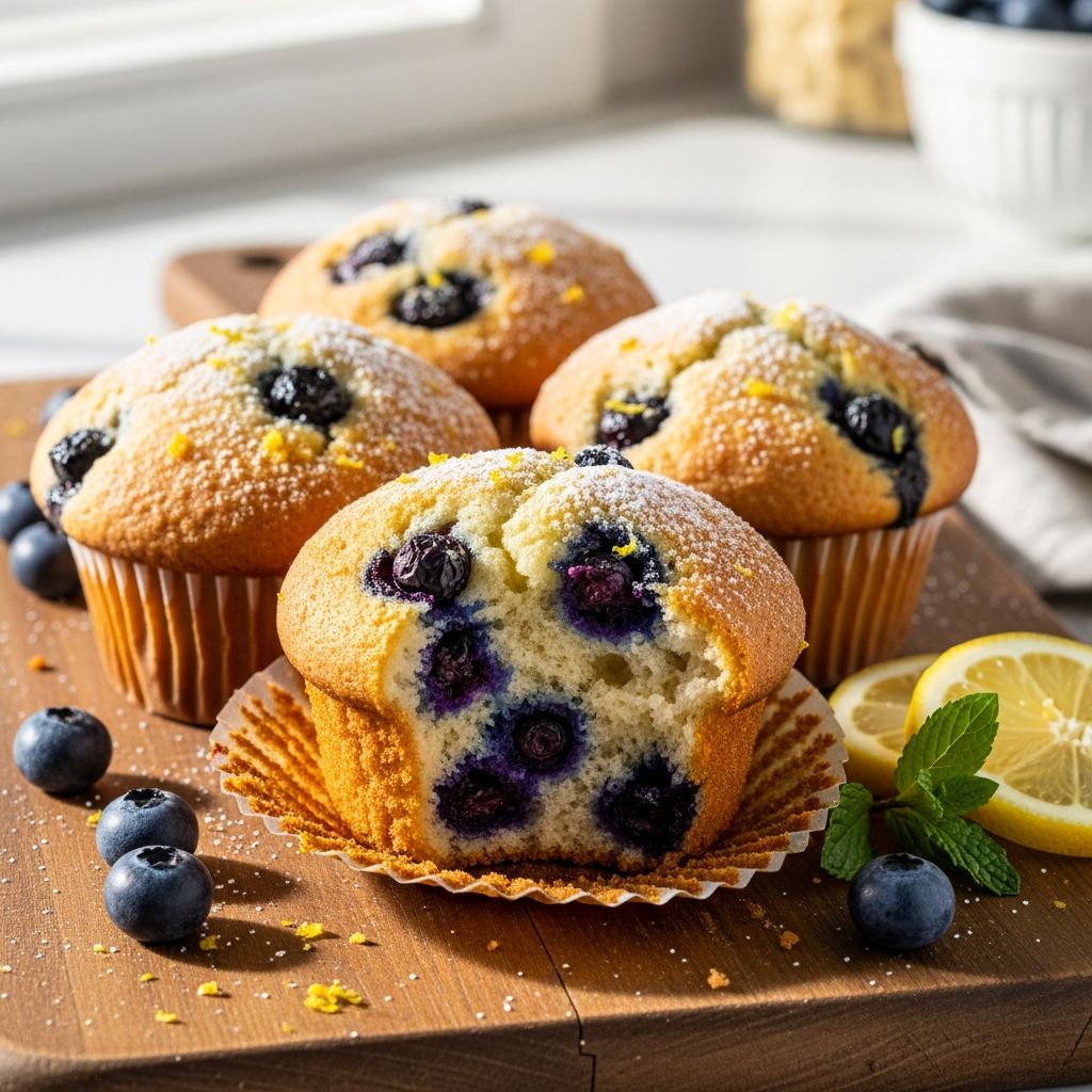 Boost your breakfast with these protein-packed lemon blueberry muffins made with cottage cheese for a moist, flavorful treat under 30 minutes.