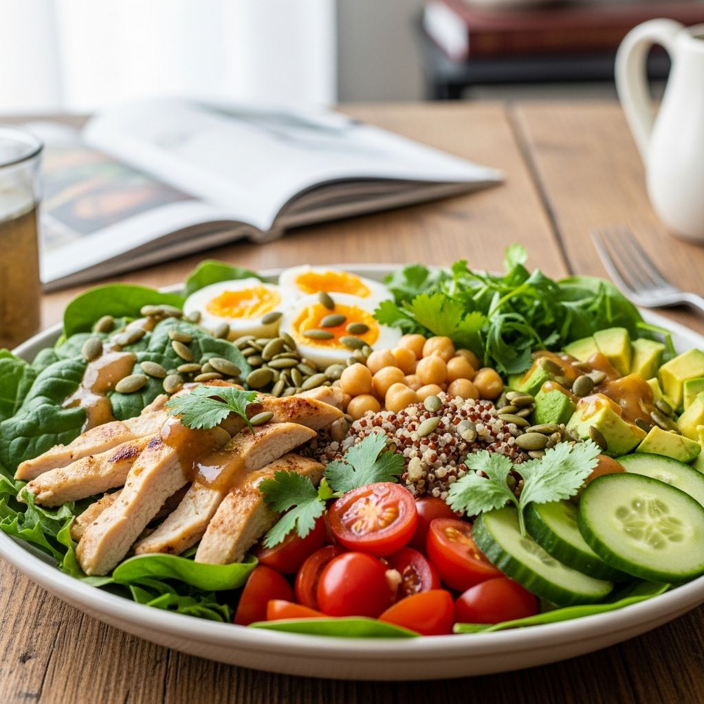 Discover the ultimate high-protein salad recipe that a food writer relies on for quick, satisfying meals packed with flavor and nutrition.