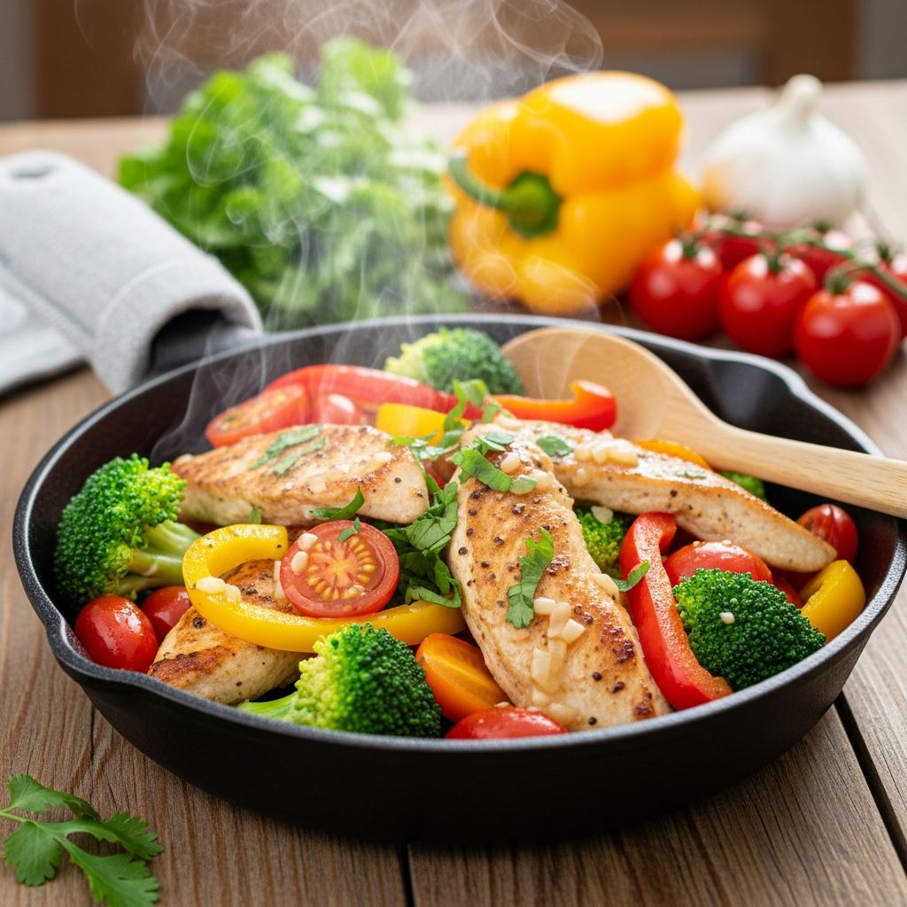 Discover 25 quick high-protein skillet dinners ready in 30 minutes or less, perfect for busy weeknights with lean meats, veggies, and bold flavors.