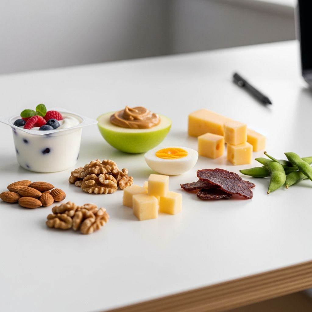 Boost your workday energy with these 30 portable, high-protein snacks that keep you full and focused without the crash.