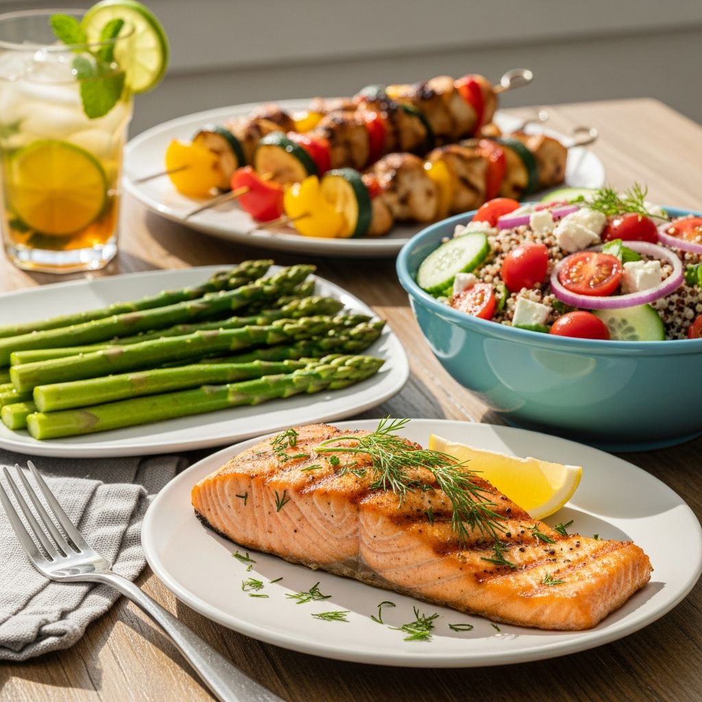 Delicious, easy high-protein summer dinners to support weight loss with fresh ingredients and lean proteins.