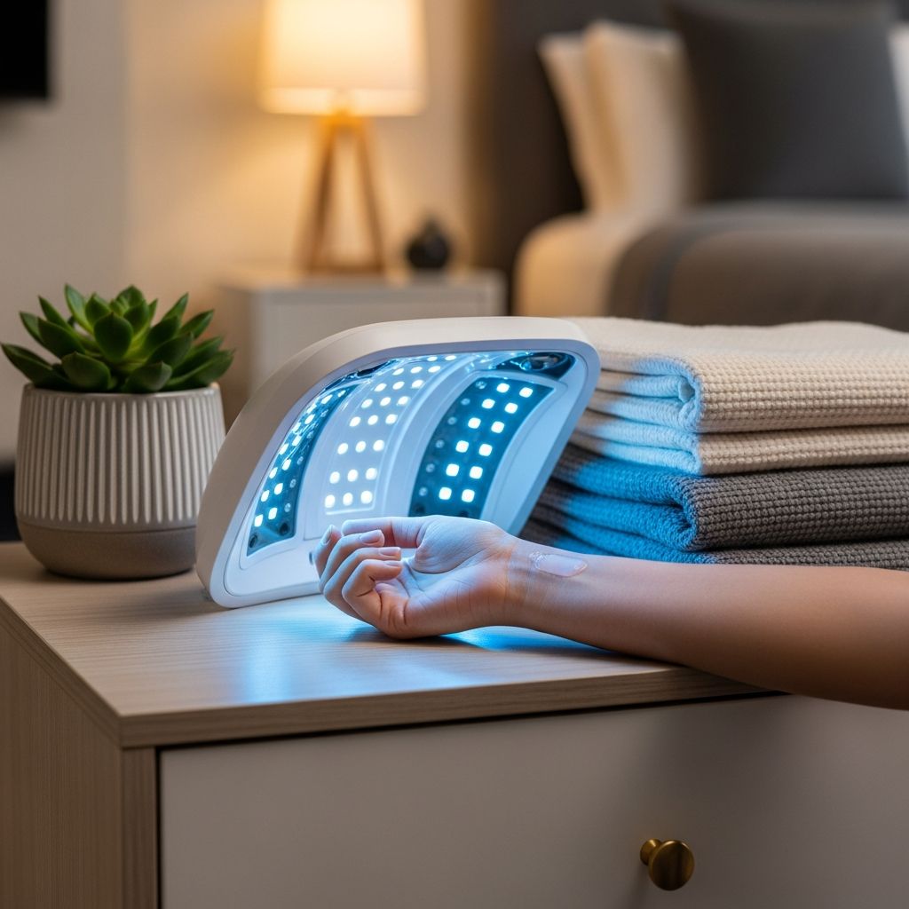 Safe, effective home-based UV light therapy for treating psoriasis, eczema, vitiligo and more under medical supervision.