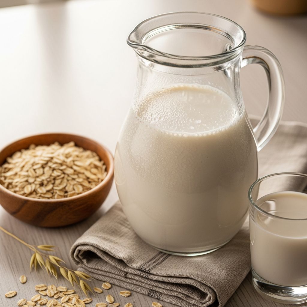 Oat Milk: 5 Simple Steps To Homemade Diabetes-Friendly Milk Creamy dairy-free oat milk perfect for diabetics: easy homemade recipe with stable blood sugar benefits.