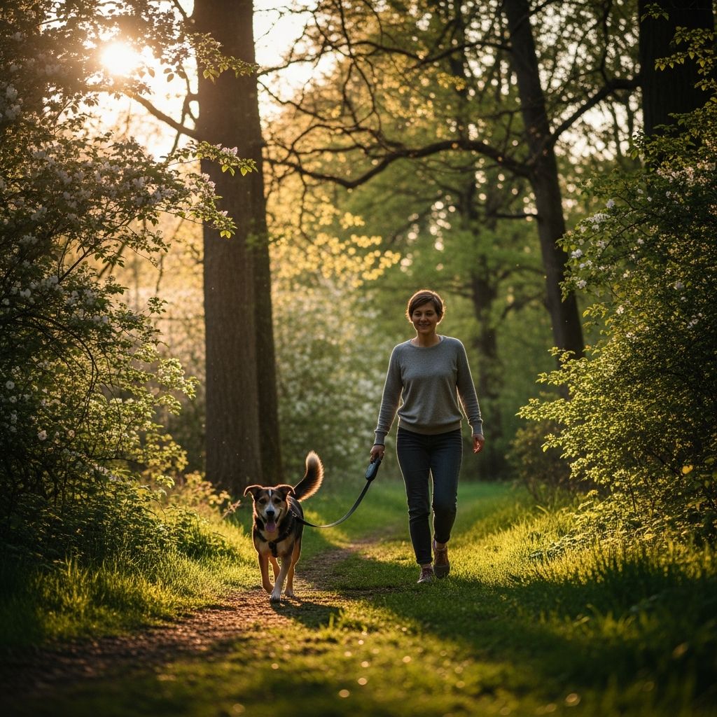 Discover how daily dog walks boost mental wellbeing, reduce stress, foster social connections, and enhance overall happiness for owners.