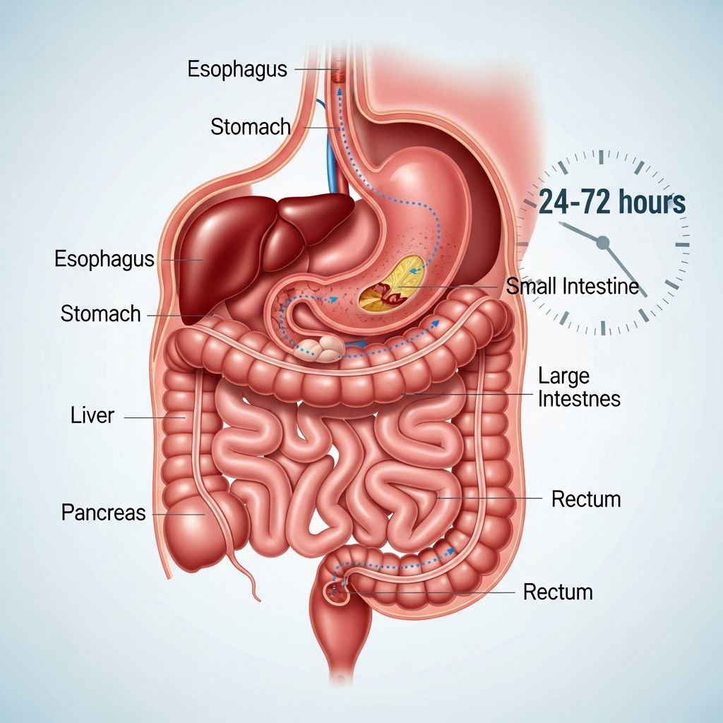 Understand the journey of food through your digestive system, from mouth to elimination, and factors influencing digestion time.