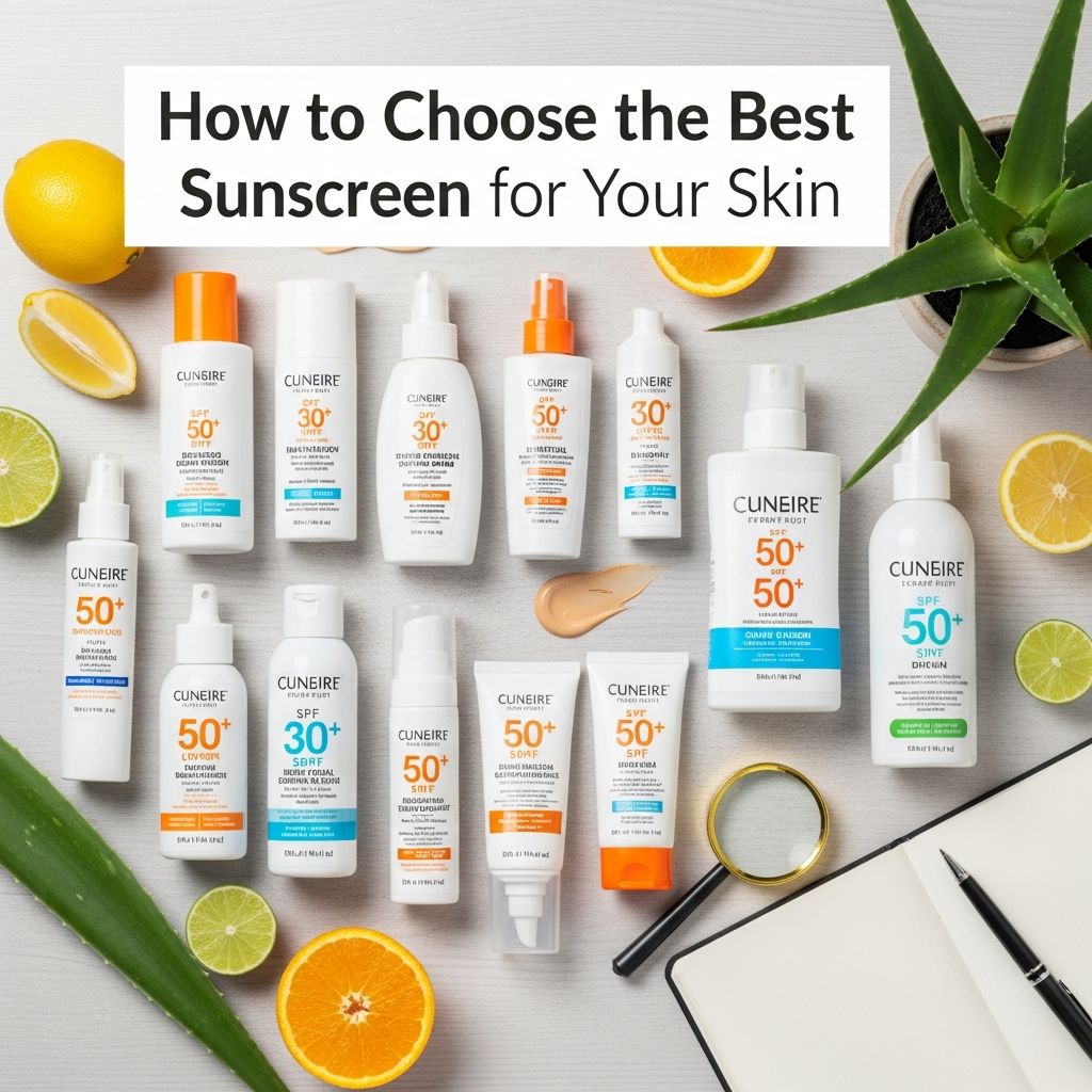 Expert guide to selecting the right sunscreen: SPF, broad-spectrum protection, skin types, and application tips for optimal UV defense.