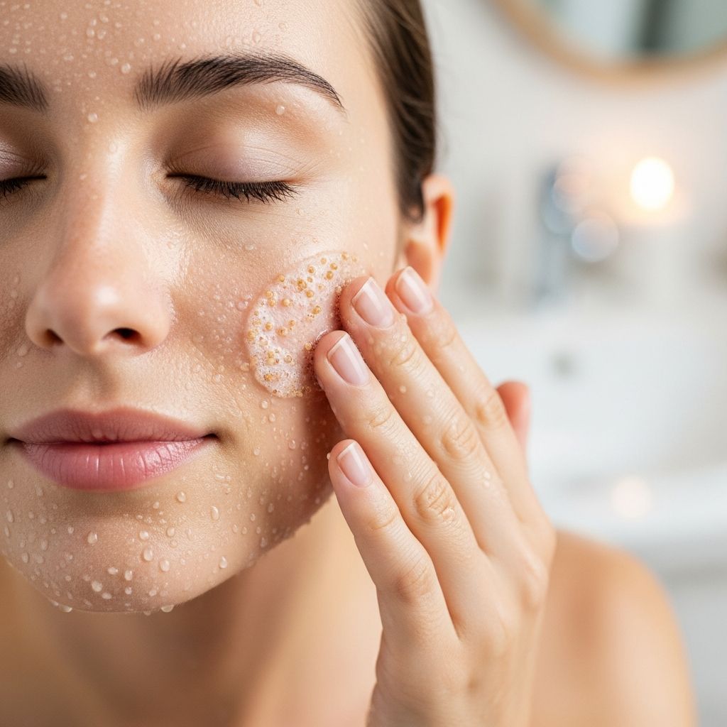 Master the art of face exfoliation with expert tips on physical and chemical methods for glowing skin.
