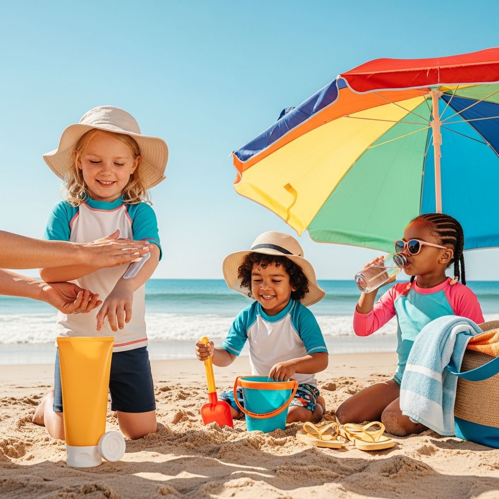 Essential tips to protect children's delicate skin from harmful UV rays during summer outdoor fun and activities.