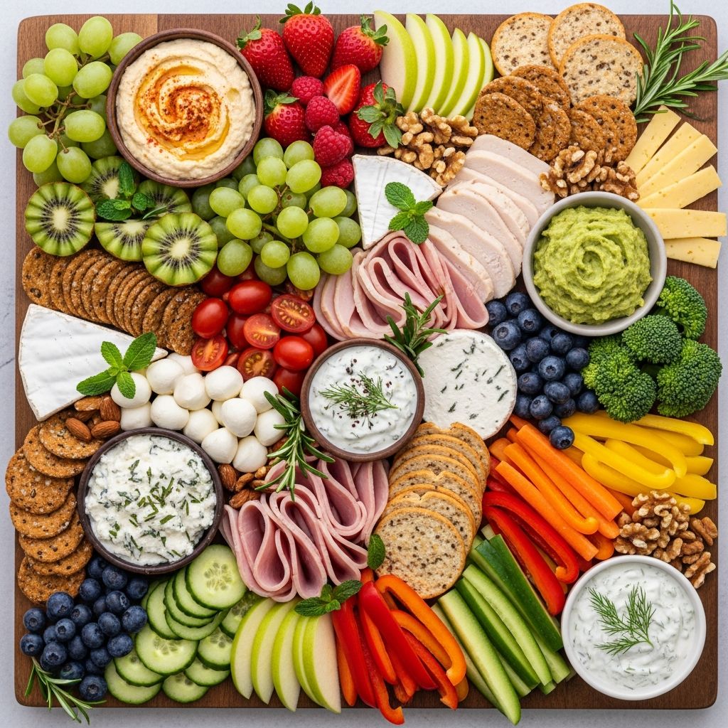 Transform your charcuterie board into a nutritious masterpiece packed with lean proteins, fresh produce, and wholesome ingredients for guilt-free grazing.