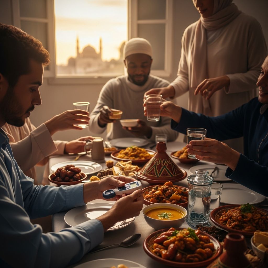 Essential guidance for Muslims with diabetes to fast safely during Ramadan with risk assessment, diet plans, and medication adjustments.