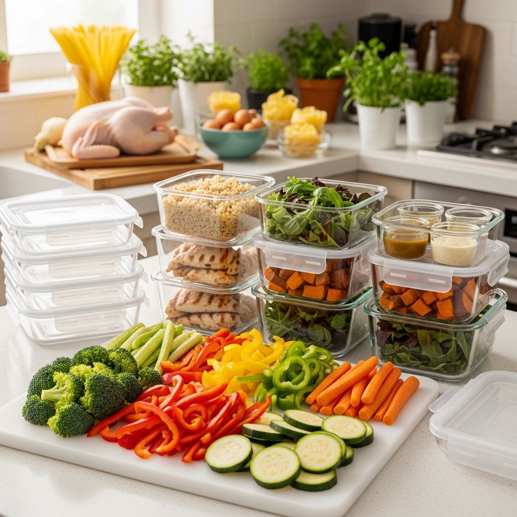 Streamline your week with Sunday meal prep: nutritious, family-friendly dinners ready in under 30 minutes daily.