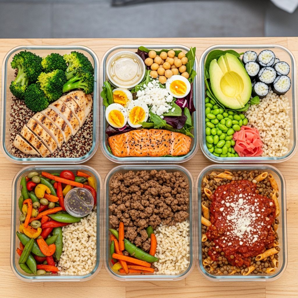 Prep a week's worth of satisfying, high-protein lunches using affordable Trader Joe's ingredients in under an hour for busy schedules.