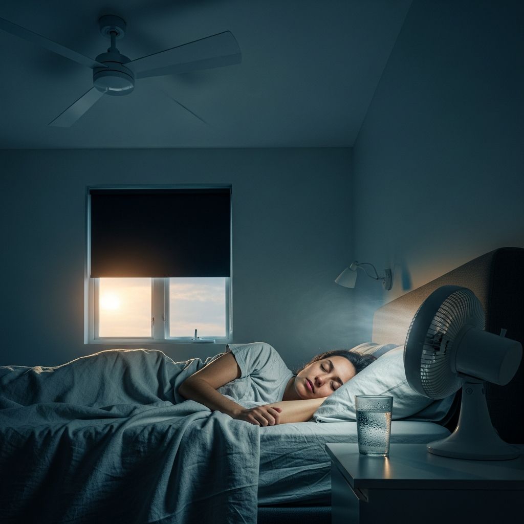 Practical tips to stay cool, relax, and get restorative sleep when temperatures soar overnight.