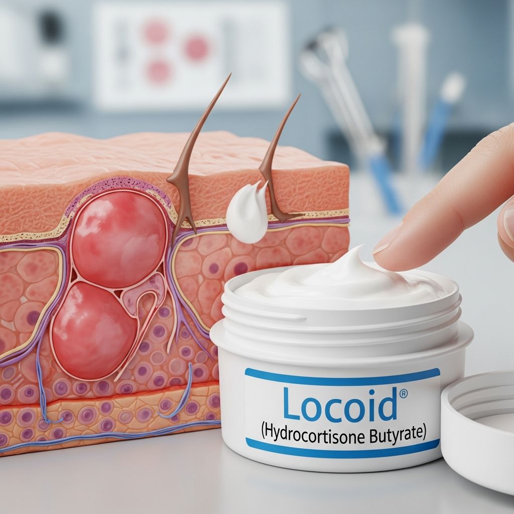 Effective relief for severe eczema, dermatitis, and psoriasis flare-ups with potent topical corticosteroid Locoid cream and ointment.