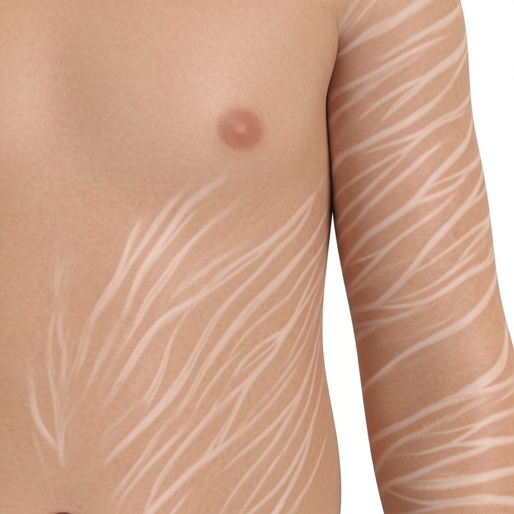 Rare neurocutaneous disorder with hypopigmented skin streaks, neurological issues, and multisystem involvement.