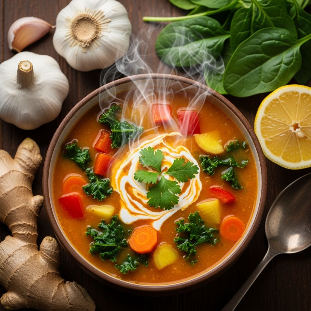 These nourishing soups pack vitamins C, A, zinc and more to support your immune system during cold and flu season.