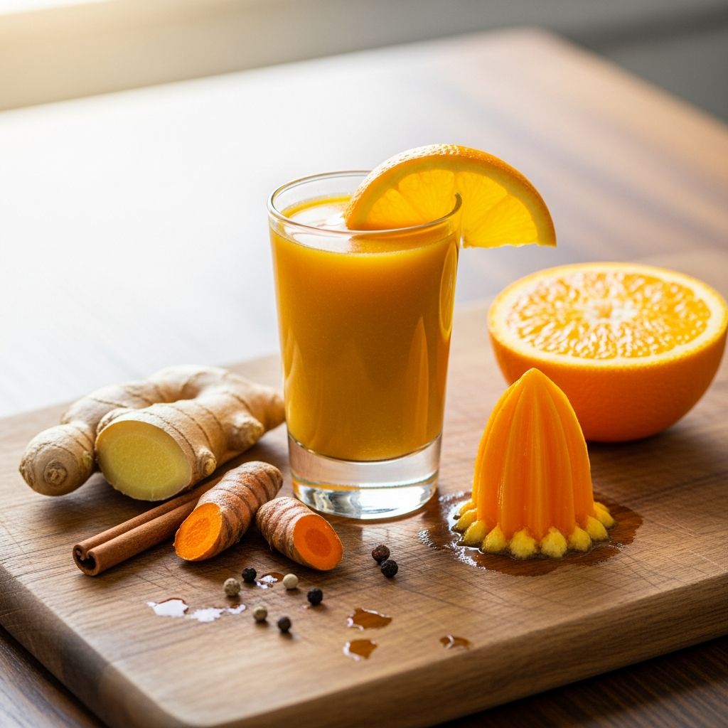 Boost your immune system with this simple, nutrient-packed immunity shot recipe featuring ginger, turmeric, and citrus.