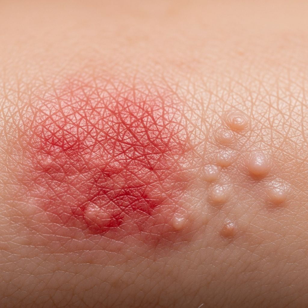 Comprehensive guide to histological patterns and key features of common inflammatory skin conditions in dermatopathology.