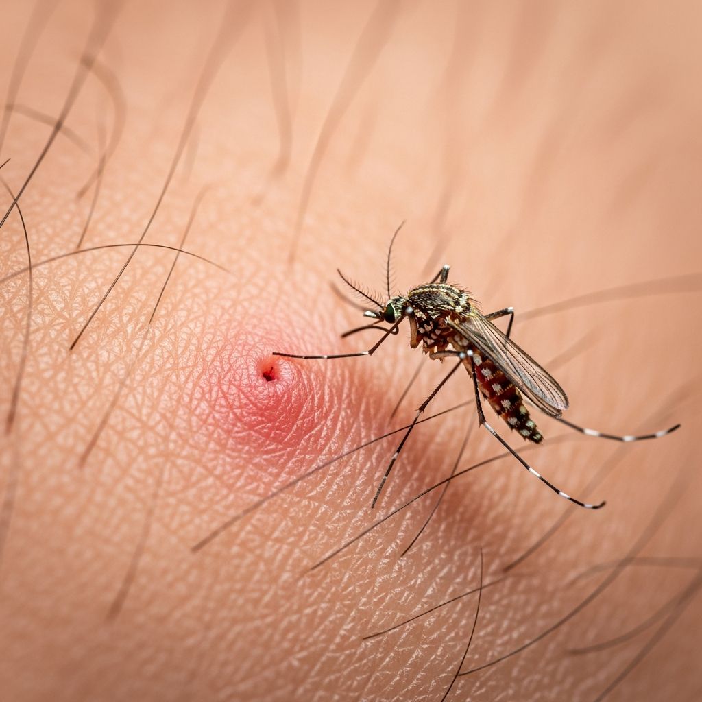 Comprehensive visual guide to identifying insect, mite, and worm bites on human skin from common reactions to severe cases.