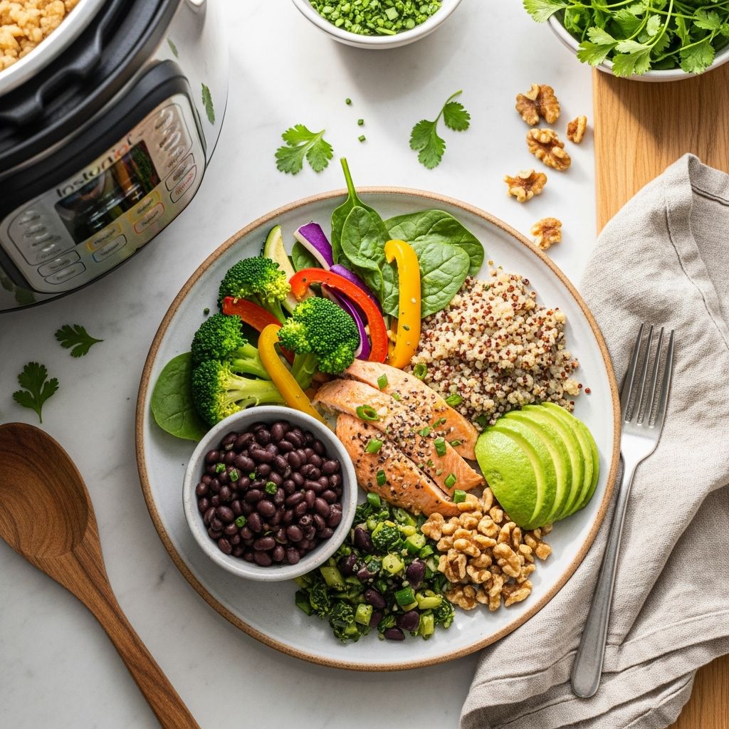 Delicious Instant Pot recipes designed to stabilize blood sugar and support diabetes management with balanced nutrition.