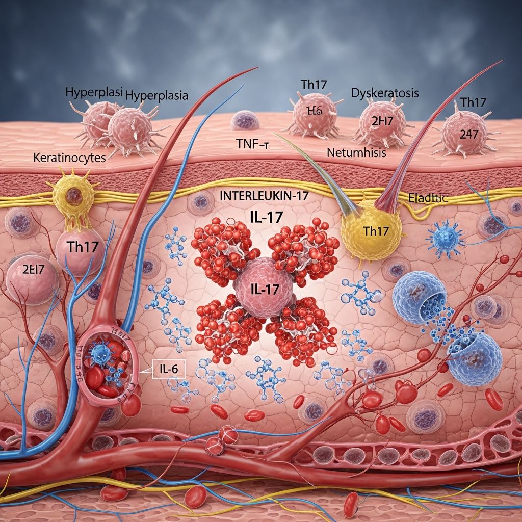 Exploring the pivotal role of IL-17 in driving pathogenesis and targeted therapies for psoriasis, hidradenitis suppurativa, and other skin diseases.