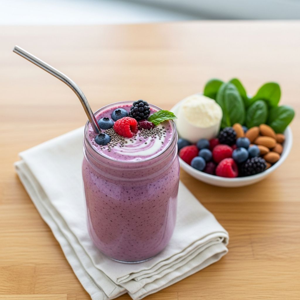Actress Jennie Garth shares her daily high-protein smoothie recipe, morning routine, and favorite supplements for stress relief and brain health.