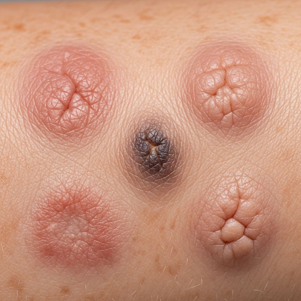 Comprehensive visual guide to intraepidermal squamous cell carcinoma, including clinical images, diagnosis, and treatment options for early skin cancer detection.
