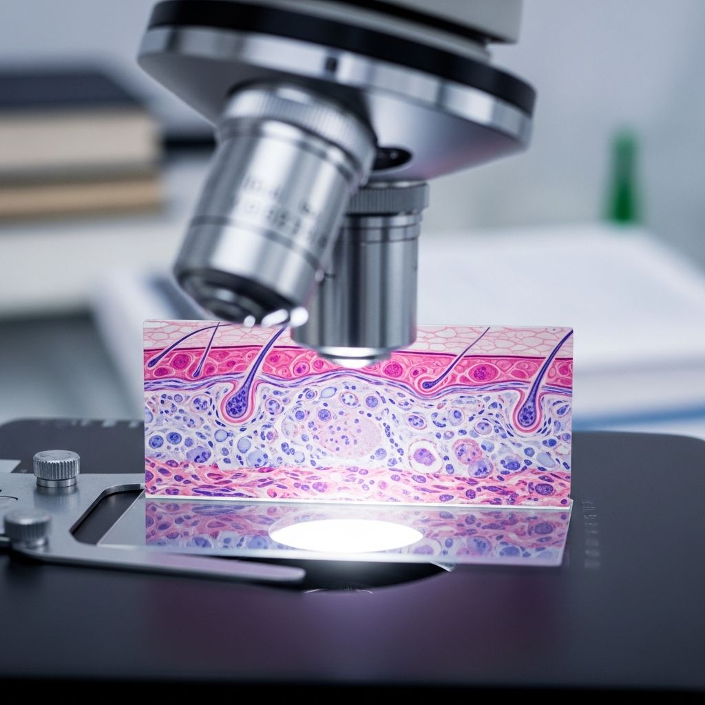 Explore the microscopic world of skin diseases: how dermatopathology diagnoses and reveals the hidden structures of cutaneous conditions.