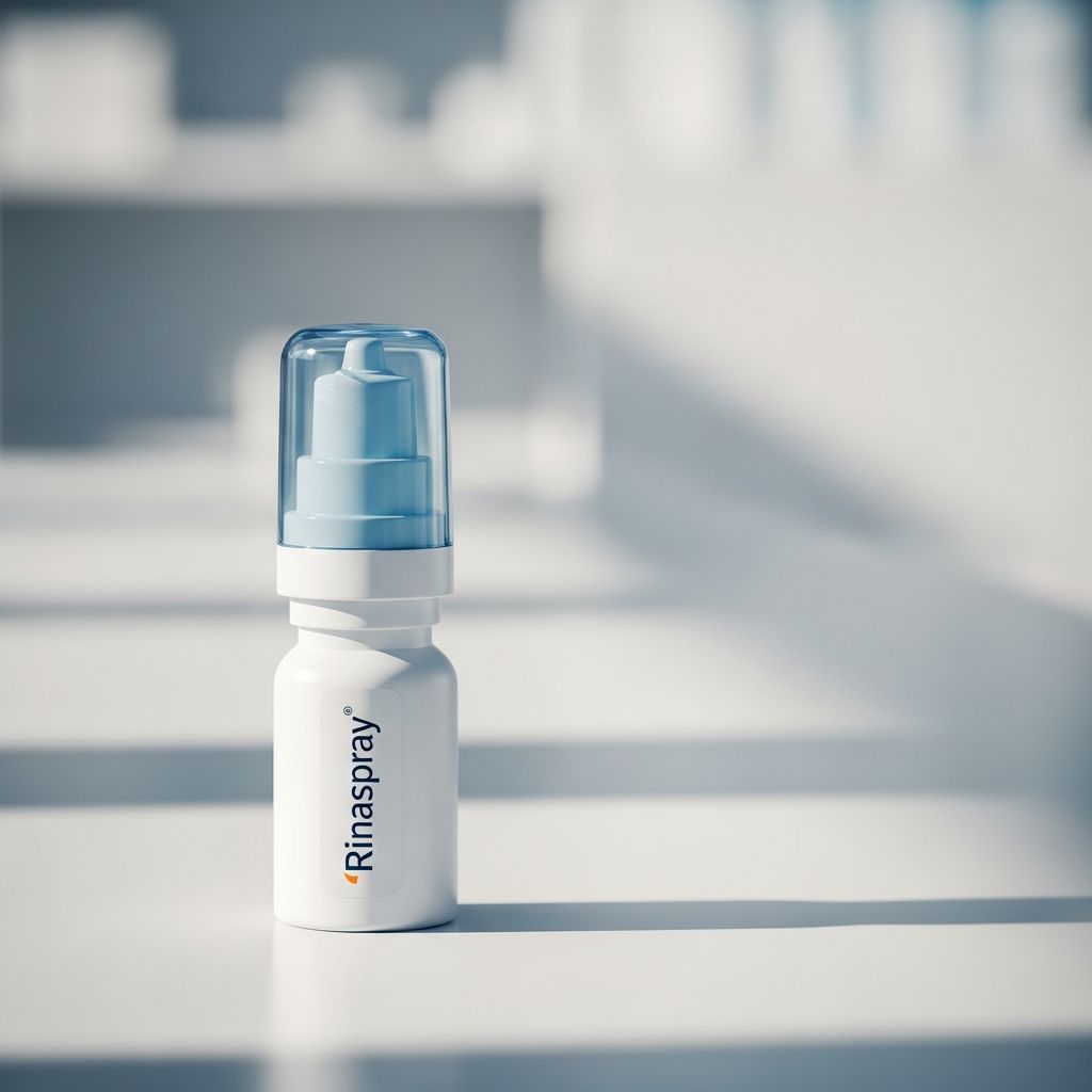 Effective relief from runny nose (rhinorrhoea) with ipratropium nasal spray like Rinaspray – usage, side effects, and precautions explained.