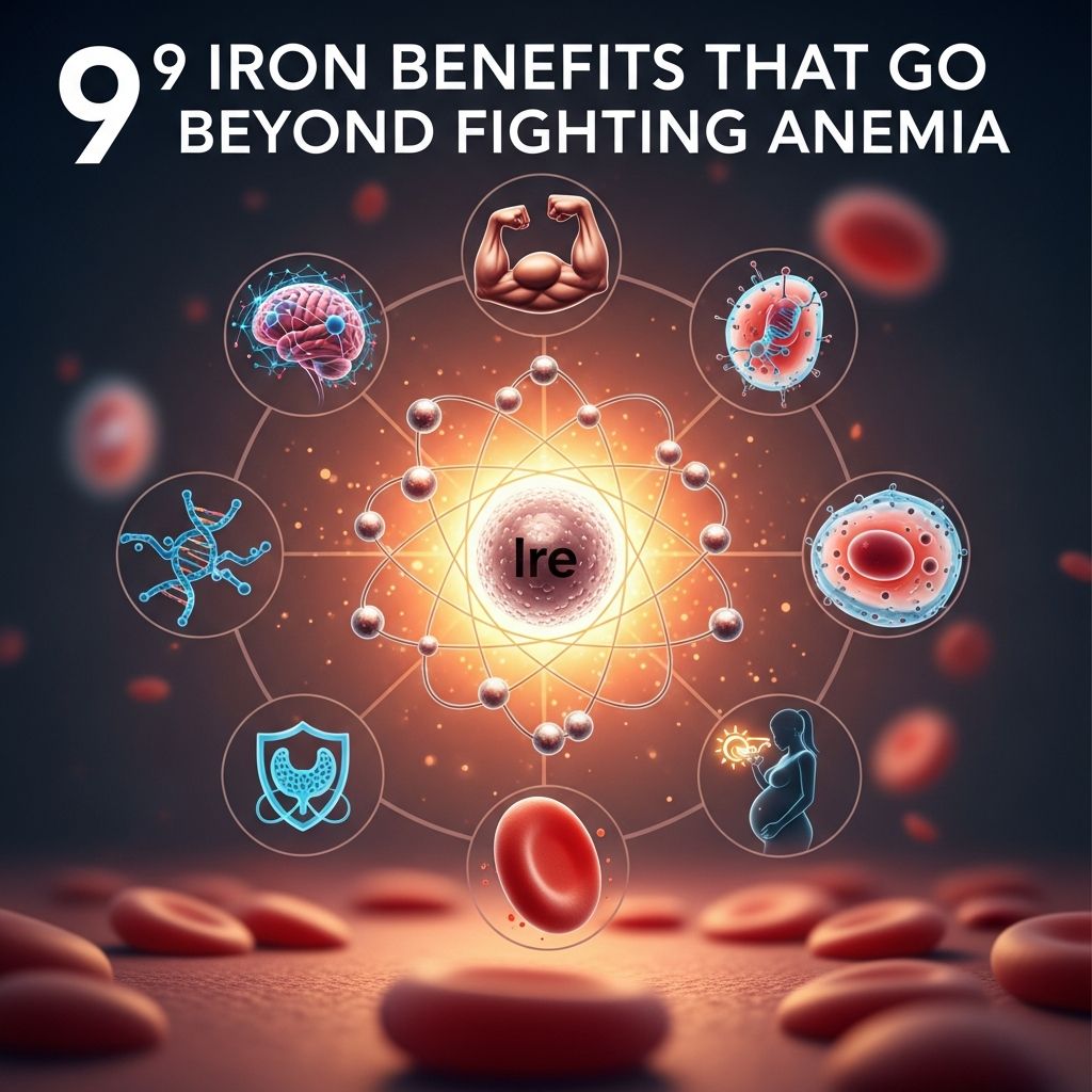 Discover the essential health benefits of iron, from boosting energy and immunity to supporting brain health and athletic performance.