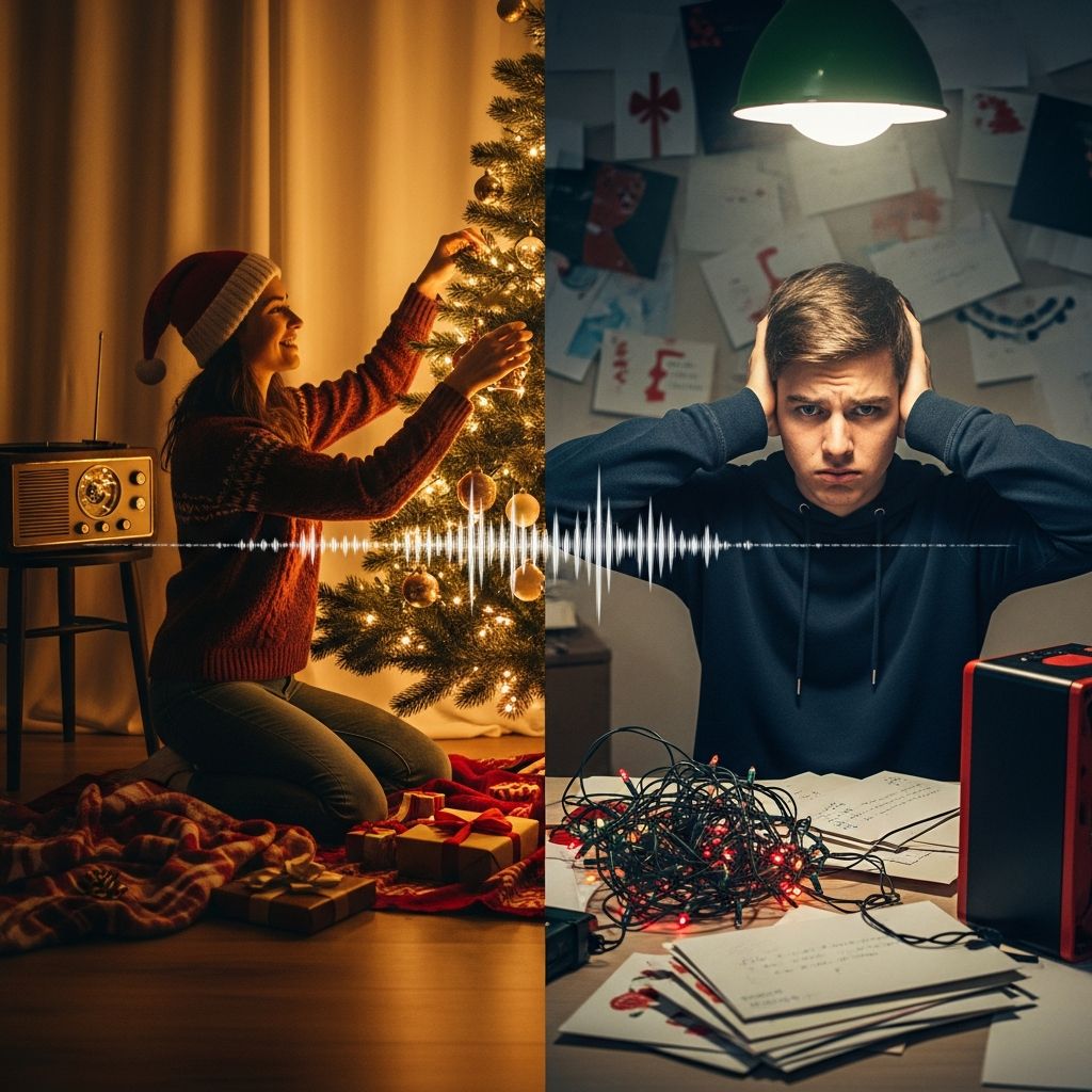 Unpacking the festive tunes: how Christmas music can boost joy, trigger stress, and impact wellbeing this holiday season.