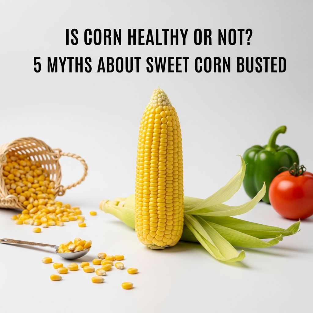 Debunking 5 common myths about sweet corn: Discover its nutritional benefits, from fiber and antioxidants to weight management support.