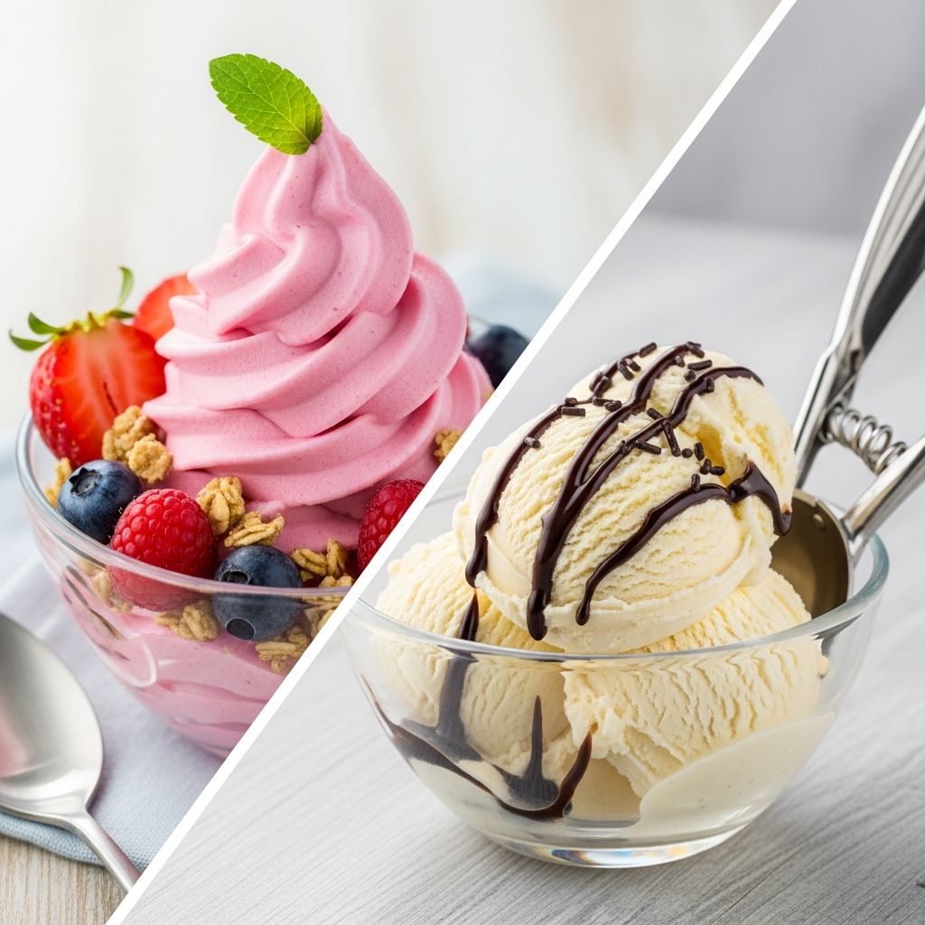 Uncover the nutritional truth: Is frozen yogurt really a healthier choice than classic ice cream? We break down calories, sugar, fat, and more.
