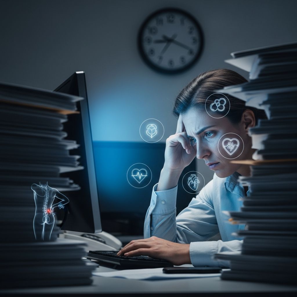 Discover how long hours, stress, and demanding jobs increase risks of stroke, heart disease, and more – and steps to protect yourself.