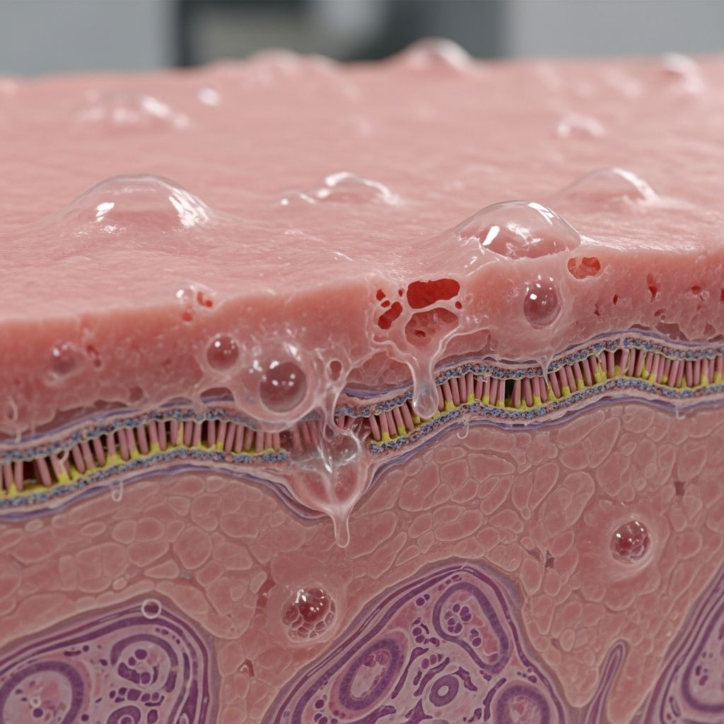 Rare genetic skin disorder causing fragile skin and severe blistering from birth due to faulty adhesion between skin layers.