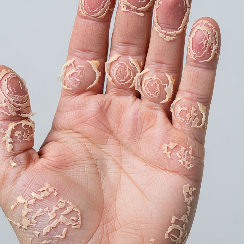 Understanding the causes, symptoms, diagnosis, and effective management of recurrent palmar peeling skin condition.