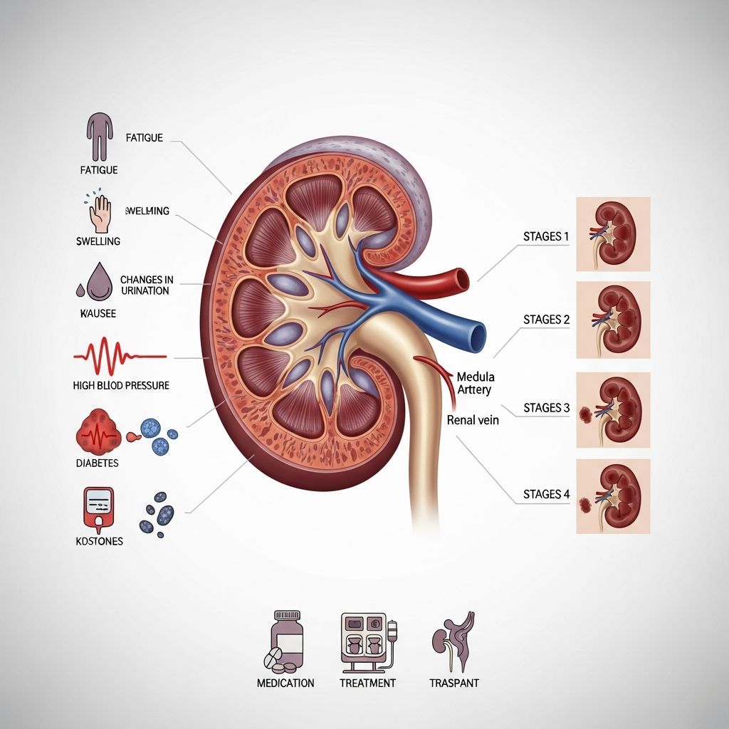 Kidney Failure: Symptoms, Causes, Stages, and Treatment Comprehensive guide to kidney failure: Understand symptoms, causes, stages, diagnosis, and life-saving treatments for better health outcomes.