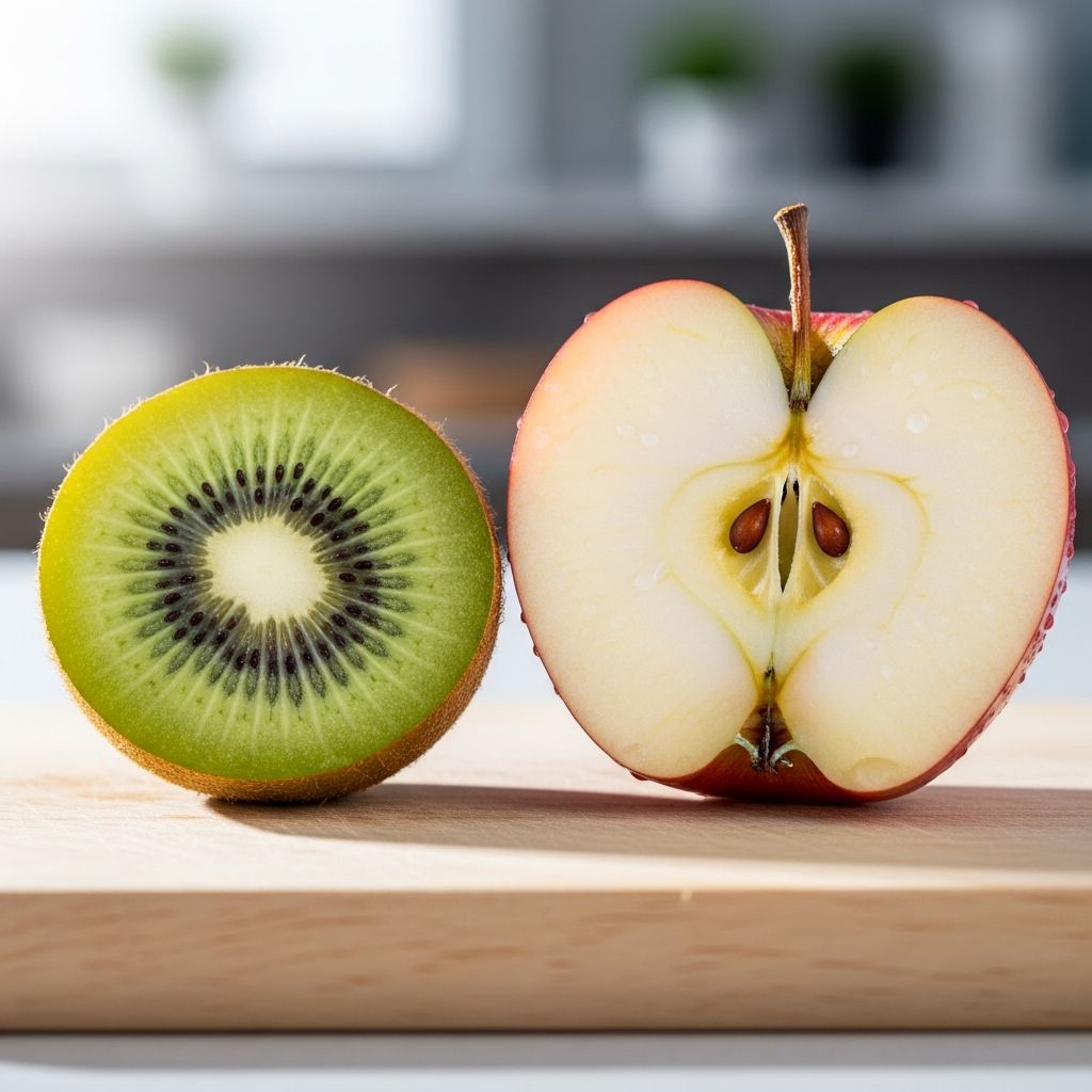 Discover the nutritional showdown between kiwi and apple: vitamin C powerhouse vs. fiber champion—find out which fruit wins for your health.