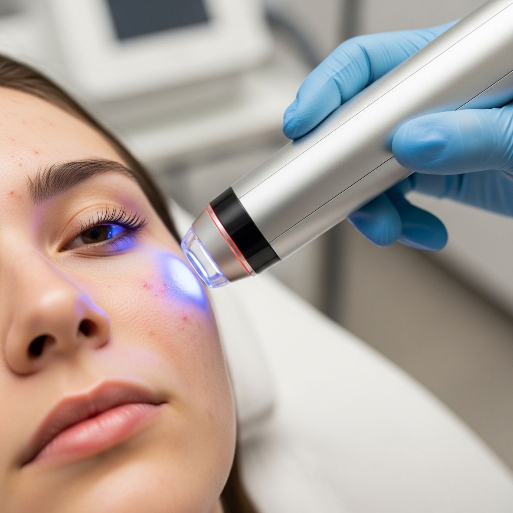 Explore laser and light therapy options for treating active acne and acne scarring effectively.