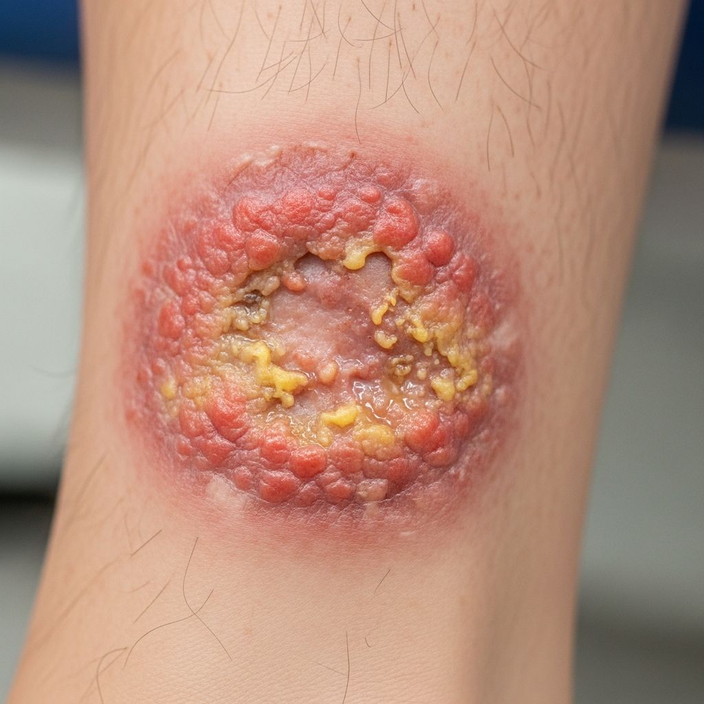 Comprehensive visual guide to identifying and understanding various types of leg ulcers through clinical images.