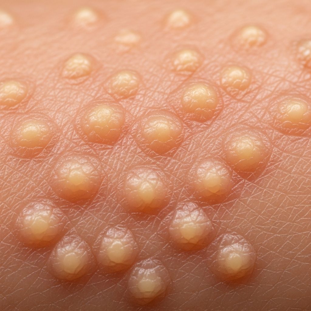 Rare mucin skin disorder with papules, nodules; generalised scleromyxoedema linked to gammopathy, localised forms often benign.