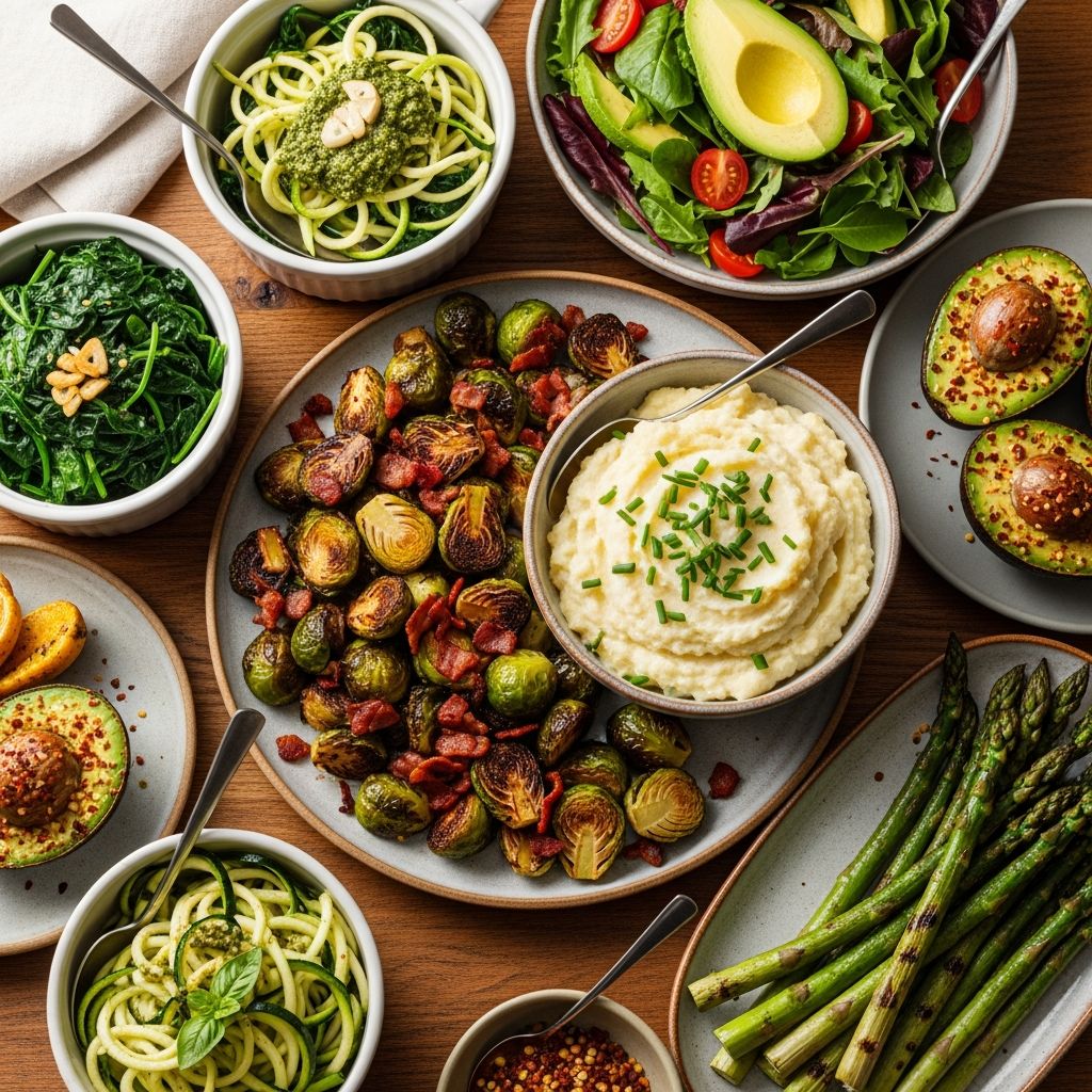 Low-Carb Side Dish Recipes: 32 Flavor-Packed Sides Discover delicious, easy low-carb side dishes perfect for keto diets and healthy meals that complement any main course effortlessly.