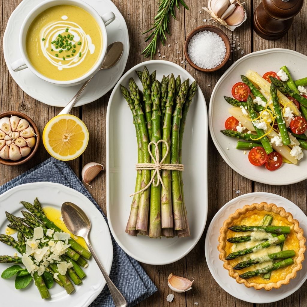 Discover delicious vegetarian asparagus recipes perfect for spring meals, from roasting to grilling and salads.