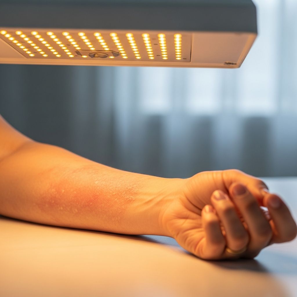 Discover how phototherapy uses UV light to manage severe eczema symptoms effectively and safely.