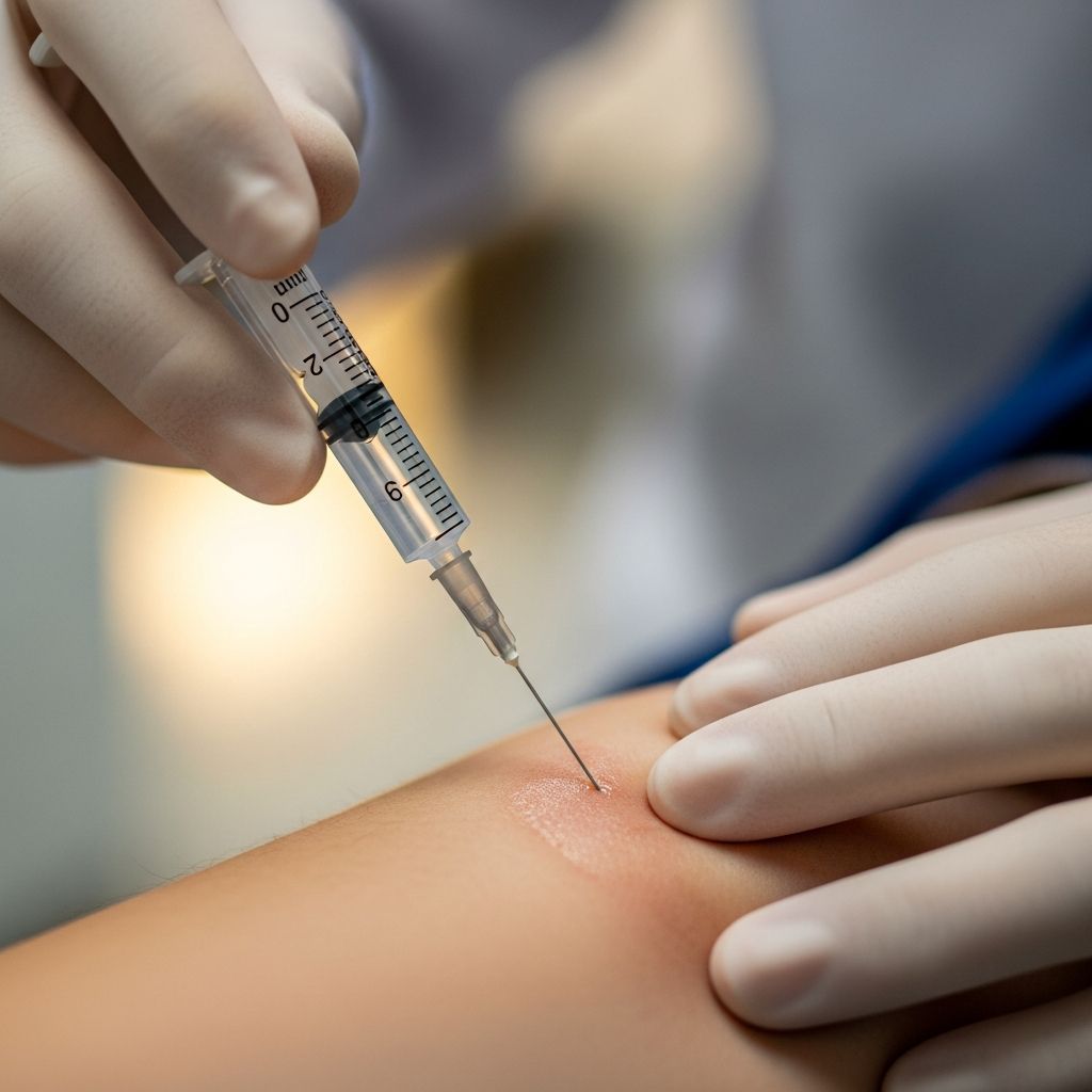 Comprehensive guide to local anaesthesia in dermatological procedures, types, techniques, and safety considerations.