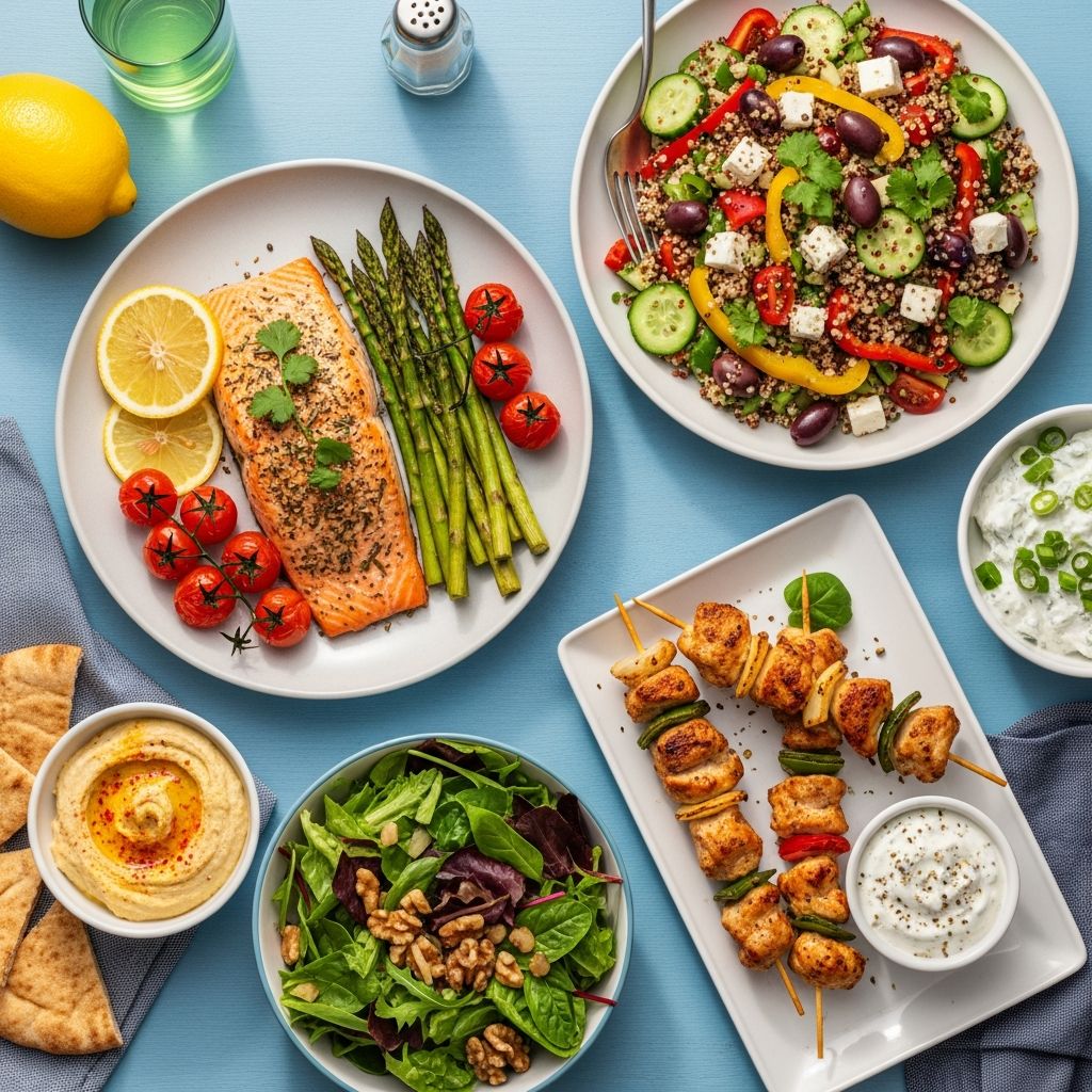 Discover 30 delicious low-calorie Mediterranean diet dinners ready in 30 minutes or less for easy, heart-healthy meals.
