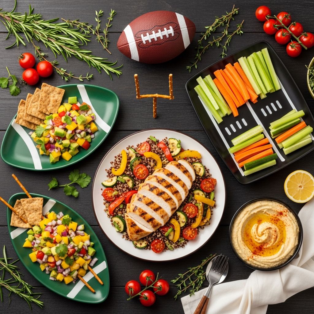 Score big on flavor without the calories: Healthy game day recipes for football parties that keep you light on your feet.