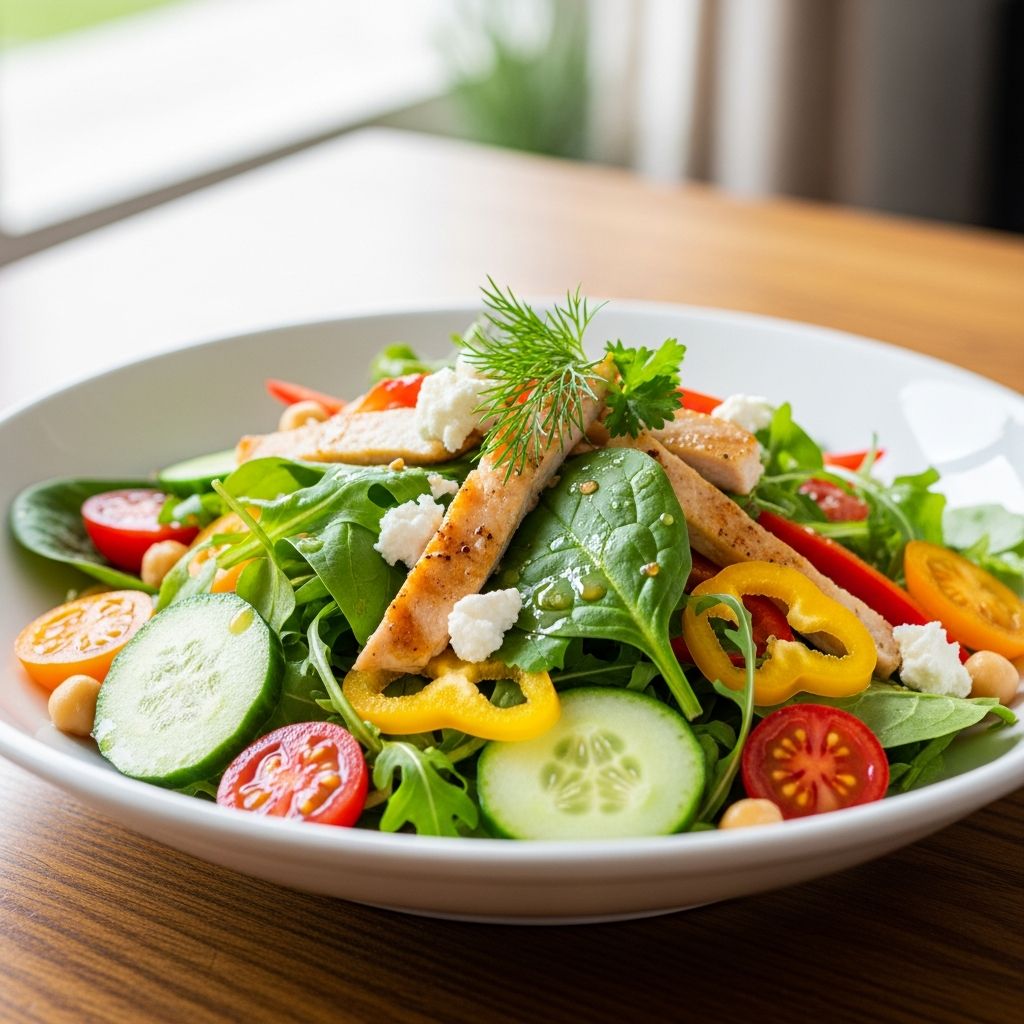 Delicious low-calorie salad recipes perfect for weight management, packed with fresh veggies, lean proteins, and flavorful dressings.