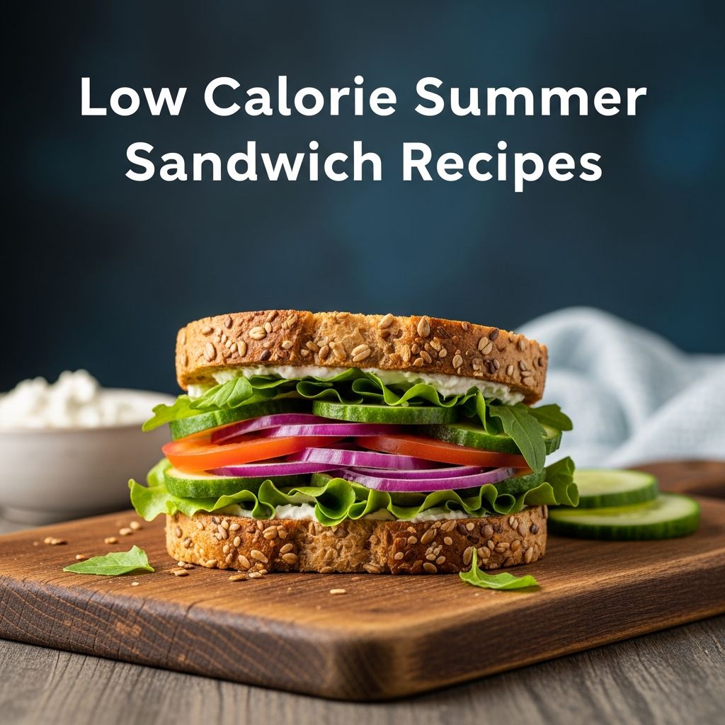 These delicious low-calorie summer sandwiches are perfect for hot days, packed with fresh flavors and under 400 calories each.